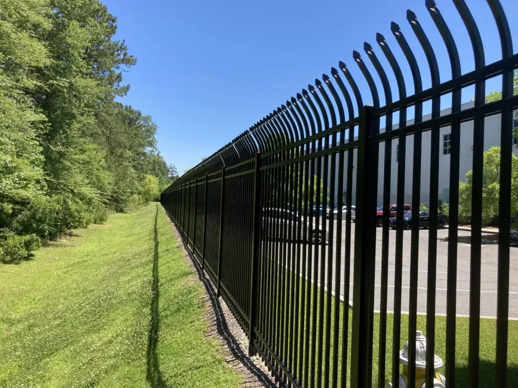 black commercial fence ornamental in Memphis