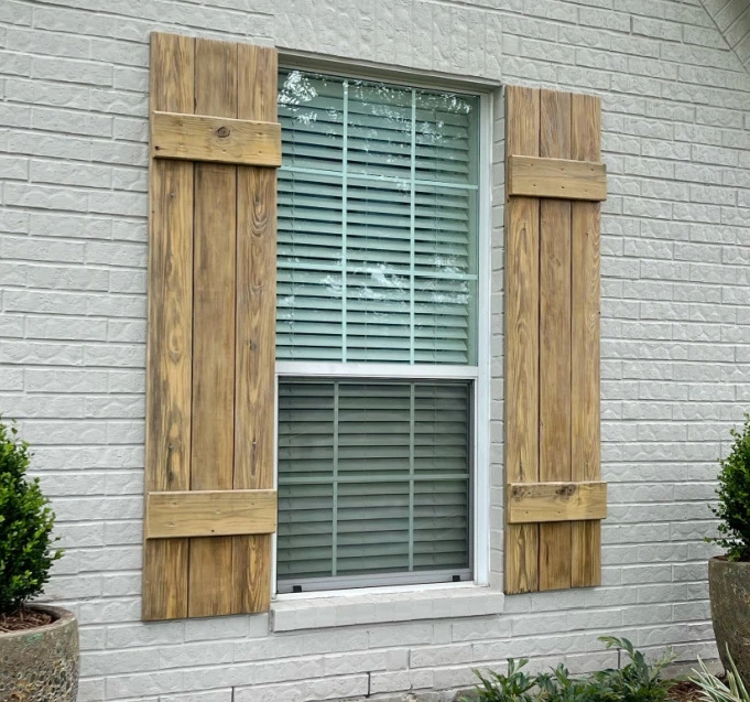 custom wood shutters in memphis from HC Fence Co