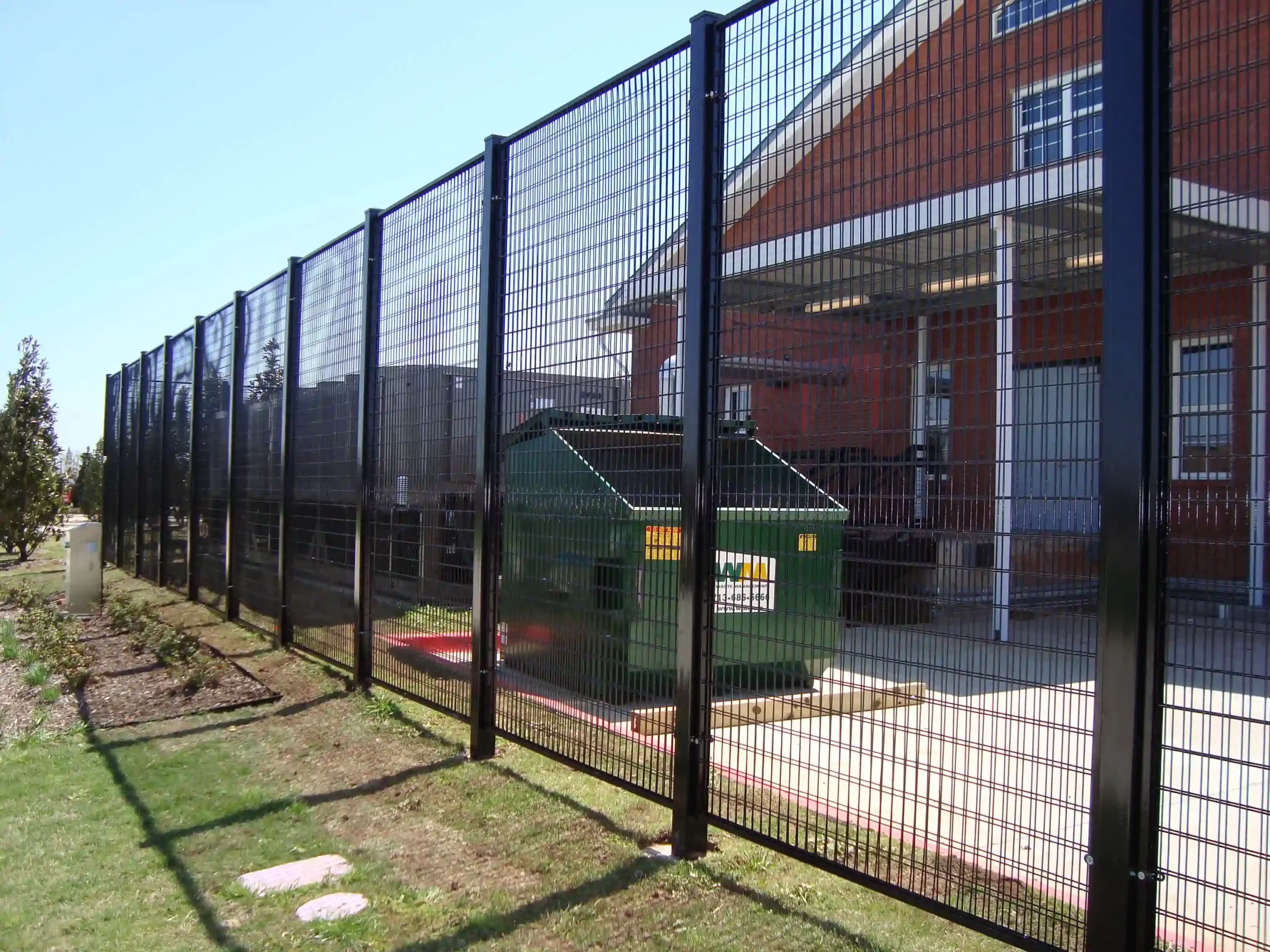 tall commercial fence in memphis, tn from HC Fence Co