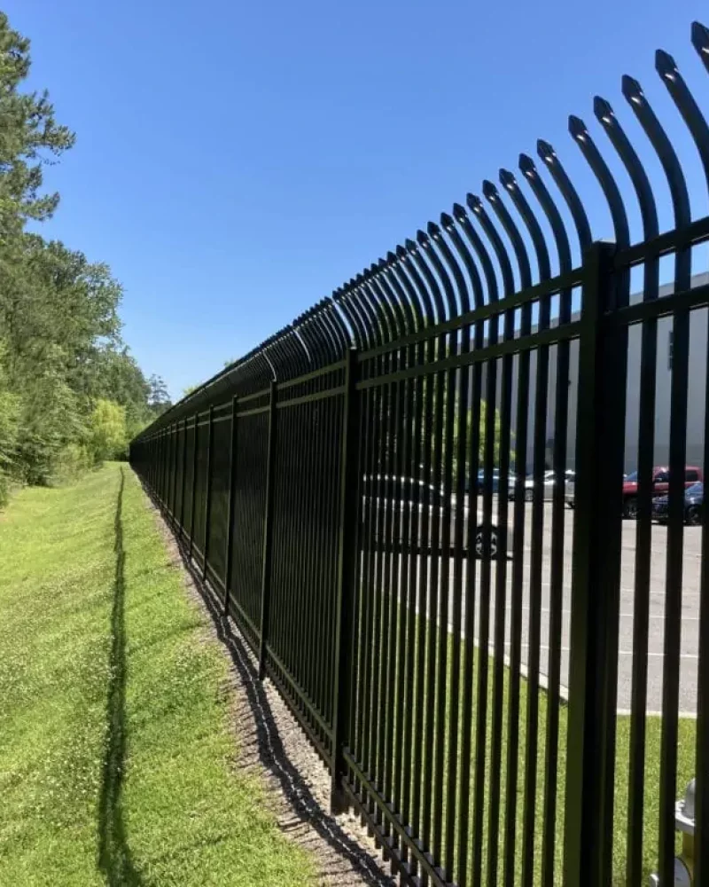 black commercial fence ornamental in Memphis